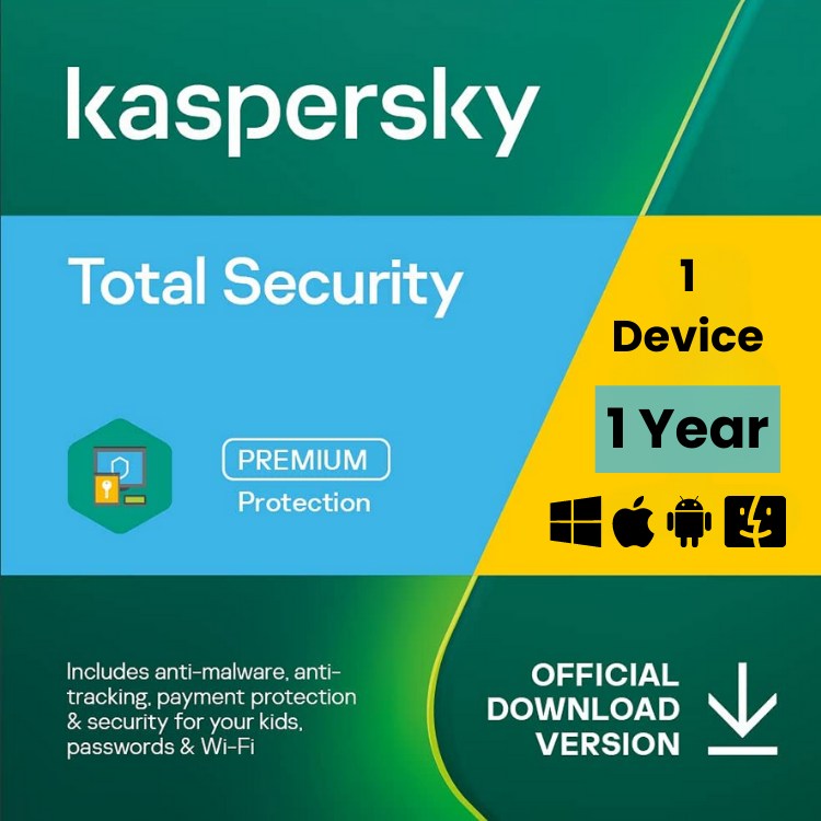 kaspersky total security 1 device 1 year